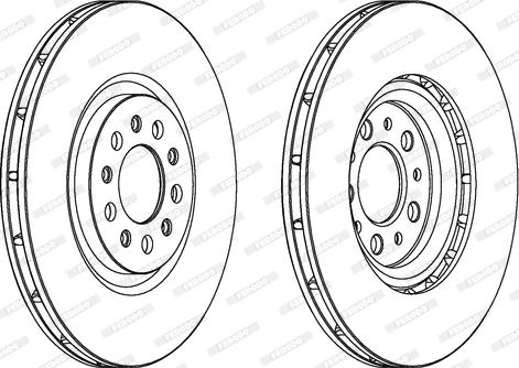 Ferodo DDF1455 - Brake Disc autospares.lv