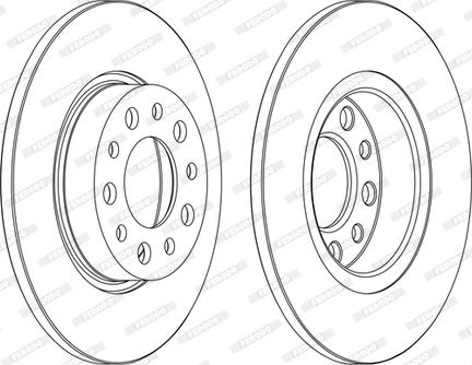 Ferodo DDF1450C - Brake Disc autospares.lv