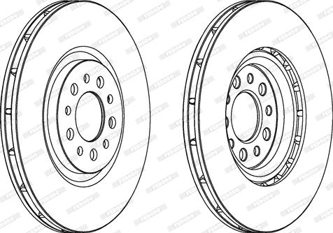 Ferodo DDF1453 - Brake Disc autospares.lv