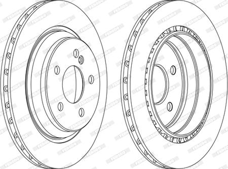 Ferodo DDF1457C-1-D - Brake Disc autospares.lv