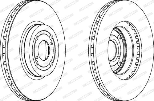 Ferodo DDF1461C - Brake Disc autospares.lv