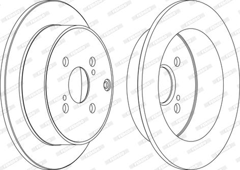 Ferodo DDF1409C - Brake Disc autospares.lv