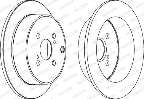 Ferodo DDF1409 - Brake Disc autospares.lv