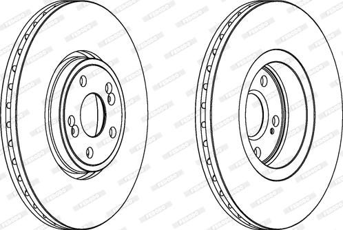 Ferodo DDF1405 - Brake Disc autospares.lv