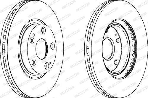 Ferodo DDF140-1 - Brake Disc autospares.lv