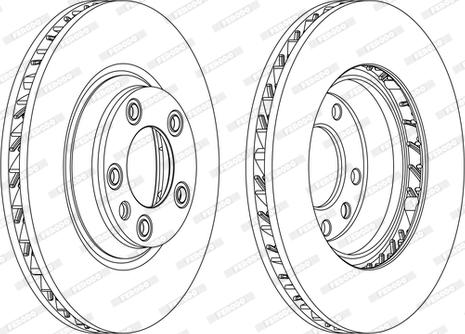 Ferodo DDF1408LC-1-D - Brake Disc autospares.lv