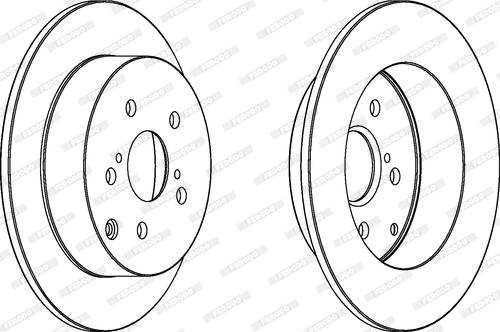 Ferodo DDF1419 - Brake Disc autospares.lv