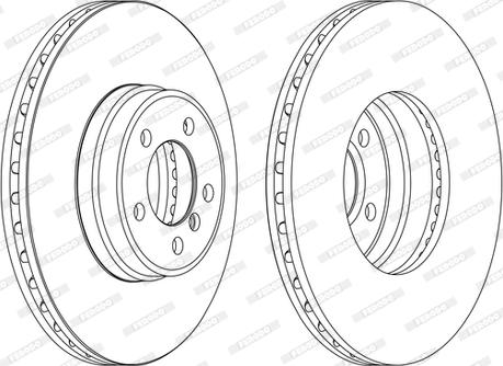 Ferodo DDF1411C-1-D - Brake Disc autospares.lv