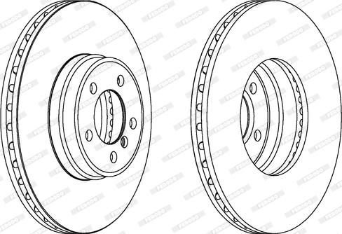 Ferodo DDF1411C-1 - Brake Disc autospares.lv