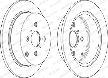 Ferodo DDF1417C-D - Brake Disc autospares.lv