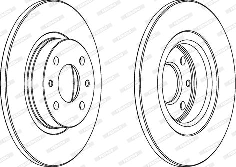 Ferodo DDF141C - Brake Disc autospares.lv