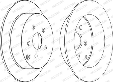 Ferodo DDF1485C - Brake Disc autospares.lv