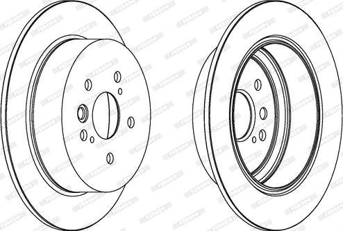 Ferodo DDF1486 - Brake Disc autospares.lv