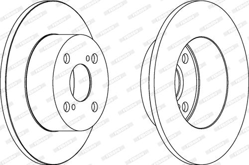 Ferodo DDF1487 - Brake Disc autospares.lv