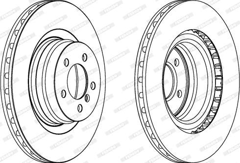 Ferodo DDF1435C-1 - Brake Disc autospares.lv