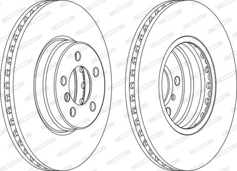 Ferodo DDF1436C-1-D - Brake Disc autospares.lv