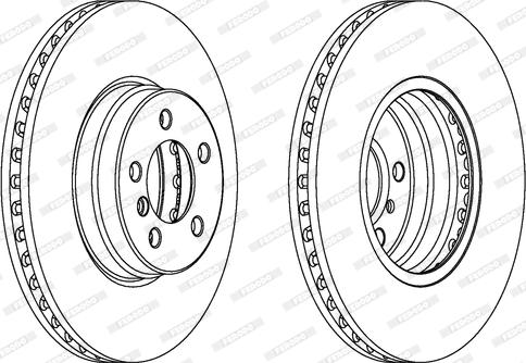 Ferodo DDF1436C-1 - Brake Disc autospares.lv