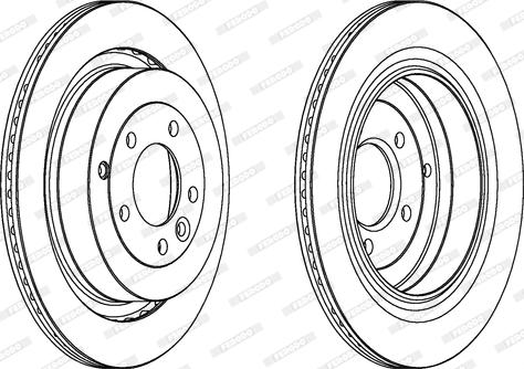 Ferodo DDF1433C-1 - Brake Disc autospares.lv