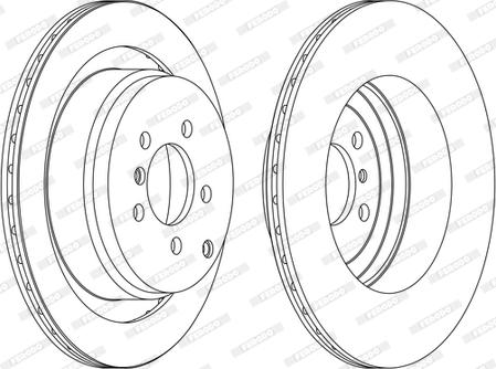 Ferodo DDF1437C-1-D - Brake Disc autospares.lv