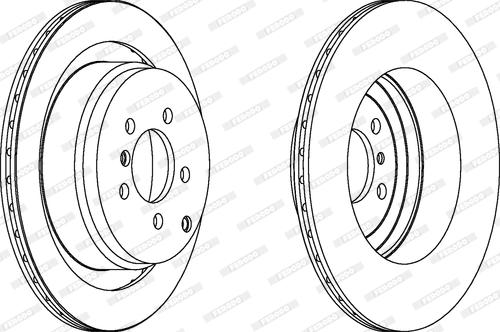 Ferodo DDF1437 - Brake Disc autospares.lv