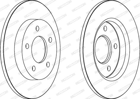 Ferodo DDF1420C - Brake Disc autospares.lv