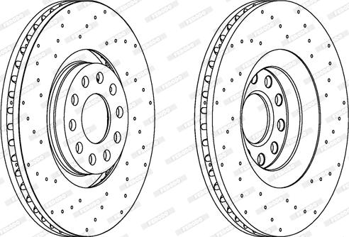 Ferodo DDF1422 - Brake Disc autospares.lv