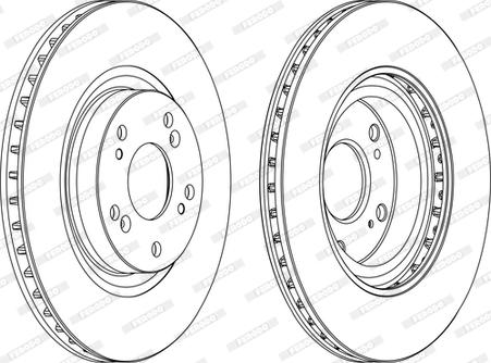 Ferodo DDF1596C - Brake Disc autospares.lv