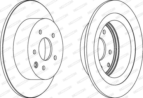 Ferodo DDF1590 - Brake Disc autospares.lv