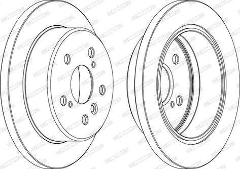 Ferodo DDF1598C - Brake Disc autospares.lv