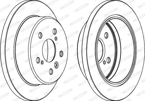 Ferodo DDF1598 - Brake Disc autospares.lv