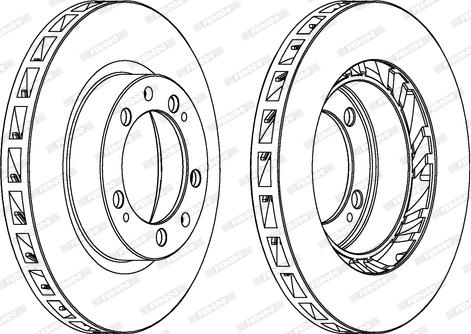 Ferodo DDF1592 - Brake Disc autospares.lv