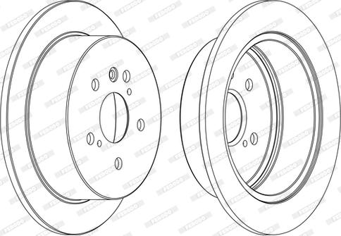 Ferodo DDF1545C - Brake Disc autospares.lv