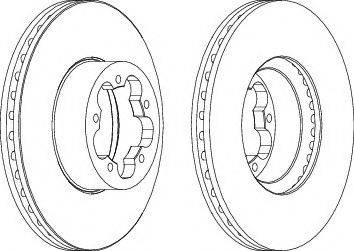 Ferodo DDF1555-1 - Brake Disc autospares.lv