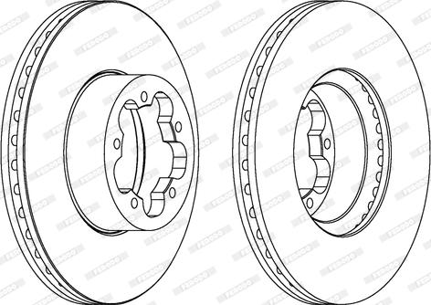 Ferodo DDF1554C - Brake Disc autospares.lv