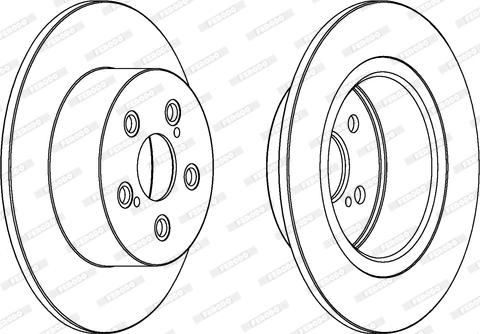 Ferodo DDF1556C - Brake Disc autospares.lv