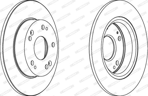 Ferodo DDF1558C - Brake Disc autospares.lv