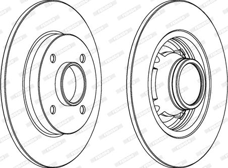 Ferodo DDF1564C - Brake Disc autospares.lv