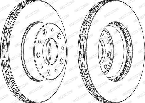 Ferodo DDF1566 - Brake Disc autospares.lv