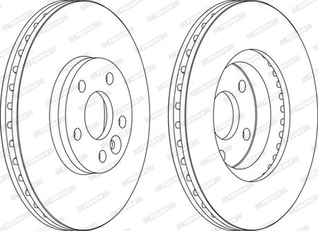 Ferodo DDF1567C-D - Brake Disc autospares.lv