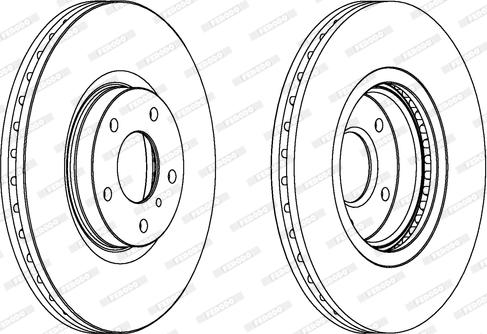 Ferodo DDF1505C-1 - Brake Disc autospares.lv