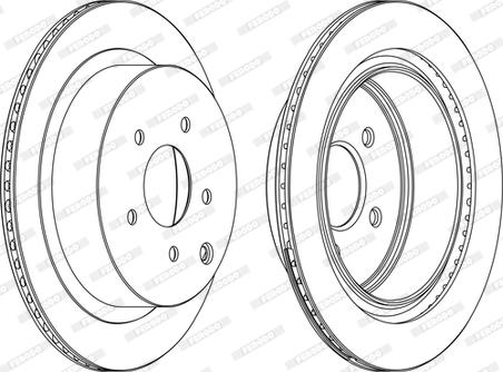 Ferodo DDF1506C - Brake Disc autospares.lv