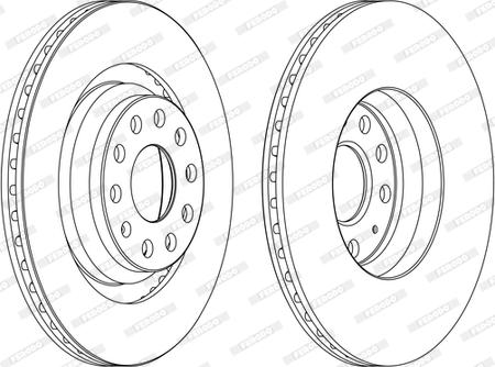 Ferodo DDF1503C - Brake Disc autospares.lv