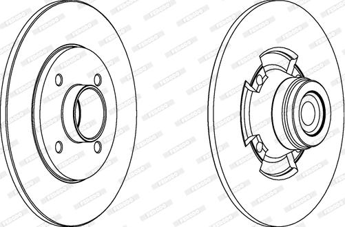 Ferodo DDF1514 - Brake Disc autospares.lv