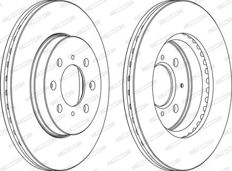 Ferodo DDF1510C - Brake Disc autospares.lv