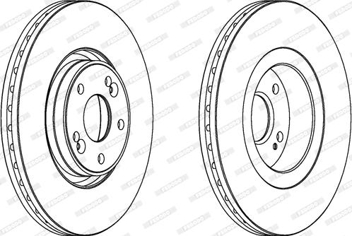 Ferodo DDF1511C-1 - Brake Disc autospares.lv