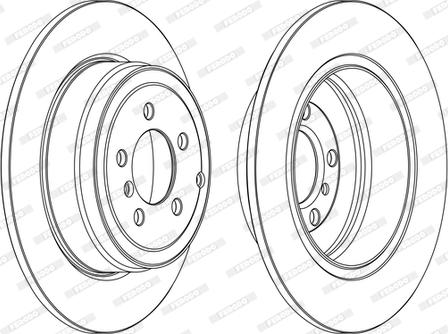 Ferodo DDF1518C-1-D - Brake Disc autospares.lv