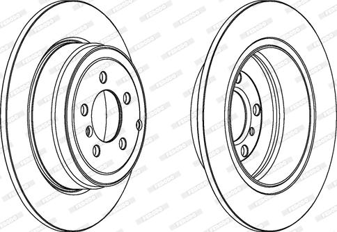 Ferodo DDF1518C-1 - Brake Disc autospares.lv