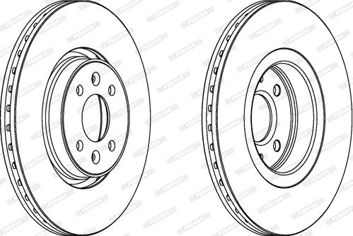 Ferodo DDF1513C - Brake Disc autospares.lv