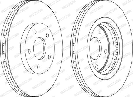 Ferodo DDF1589C-D - Brake Disc autospares.lv