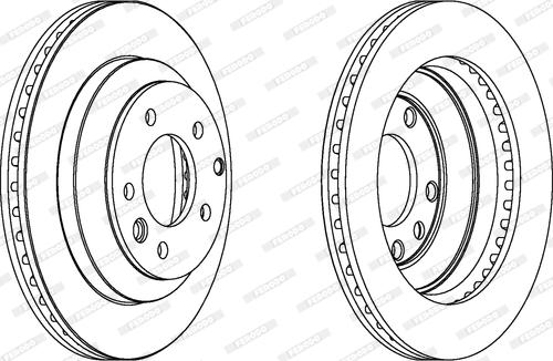 Ferodo DDF1580 - Brake Disc autospares.lv